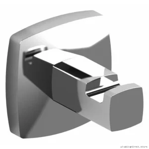 RIOBEL Chrome Robe Hook - Heavy-Duty & Stylish Bathroom Hook VY0C