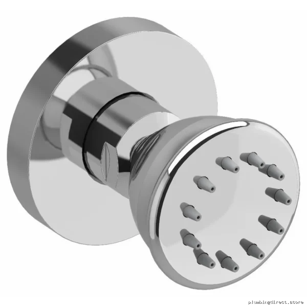 Chrome Round Shower Body Spray - RIOBEL 390C Single Function