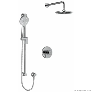Chrome Riu Shower Faucet Trim & Ceiling-Mounted Arm Kit - RIOBEL TKIT323RUTMC-6