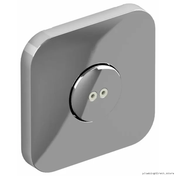 RIOBEL Chrome Square Shower Head - Single Function Wall Spray 379C