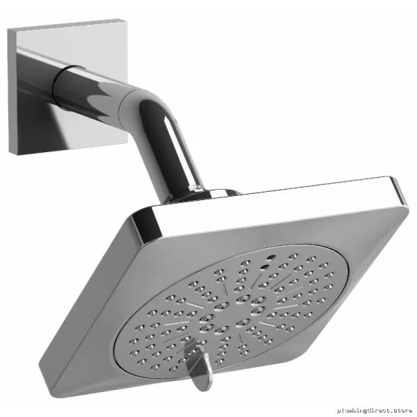 Riobel Chrome Square Shower Head with Dual Spray Settings