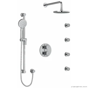 RIOBEL Chrome Thermostatic Shower Faucet with Scald Guard