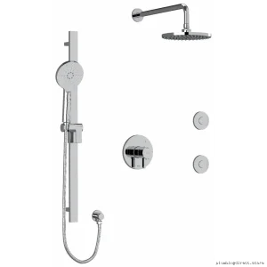 RioBel Chrome Thermostatic Shower Faucet with PEX Connection Kit3545PXTMC