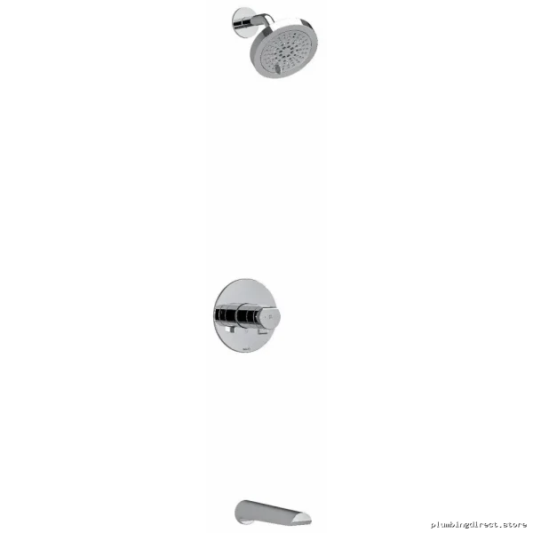 RIOBEL Chrome Thermostatic Shower Faucet with PEX Tub Connection KIT4744PBC