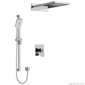 RIOBEL Chrome Thermostatic Shower Faucet with PEX Expansion - KIT8045C-EX