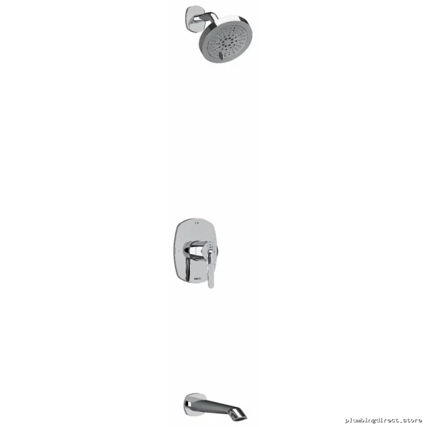 Thermostatic Tub & Shower Faucet with PEX Expansion - Chrome KIT4744VYC-EX RIOBEL