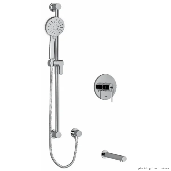 Riobel Designer Chrome Tub Shower Faucet Trim - Bathroom Upgrade