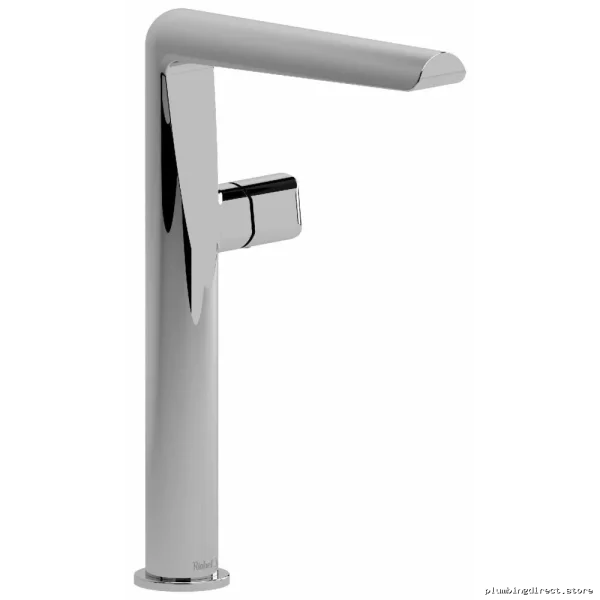 RIOBEL Chrome Bathroom Faucet - 1.2 GPM Parabola Vessel Sink, Knob Handle PBL01C
