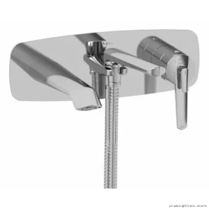 Chrome Wall Mount Tub Filler Trim by RIOBEL - Model TVY21C Venty