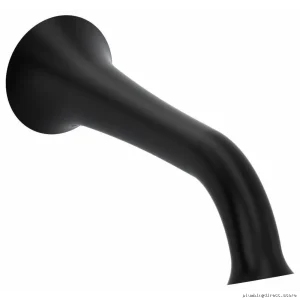 RIOBEL Black Edge Tub Spout ED80BK – Durable & Stylish Spout for Your Tub