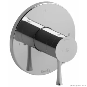 Edge Riobel Chrome Temperature Control Shower Valve Trim