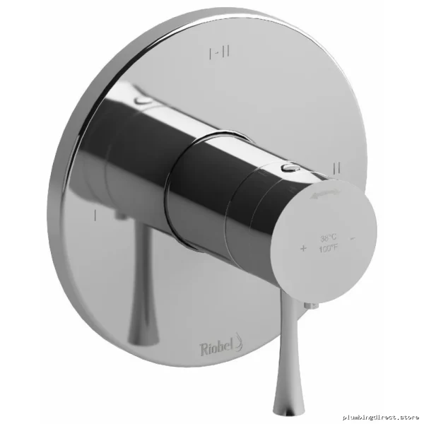 Edge Riobel Chrome Temperature Control Shower Valve Trim