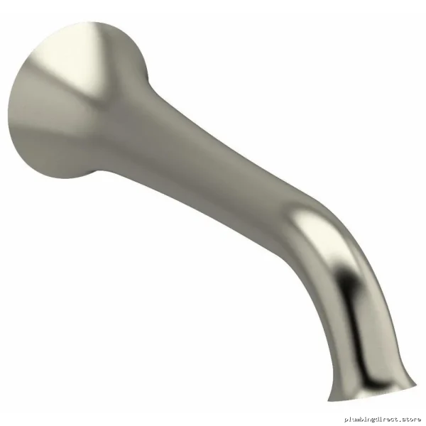 RIOBEL Edge Tub Spout - Elegant Design for Modern Bathrooms, Brushed Nickel Finish