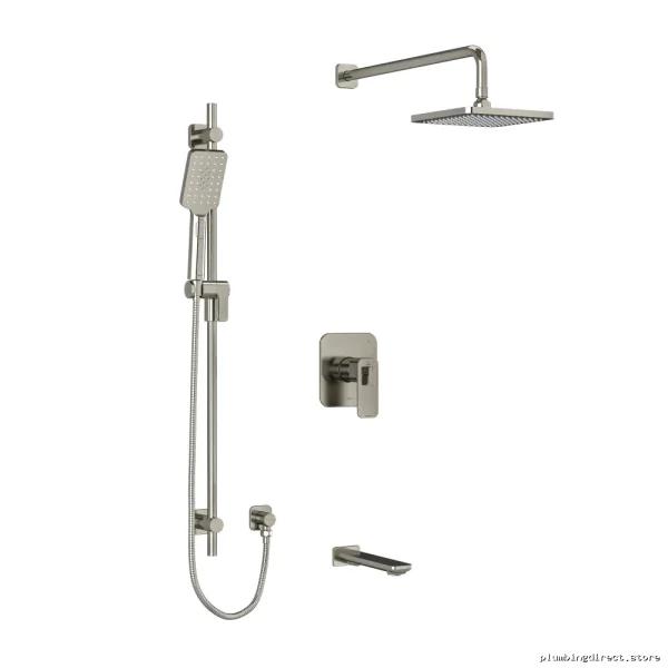 Equinox Tub & Shower Faucet Trim Kit - Brushed Nickel Finish TKIT1345EQBN RIOBEL