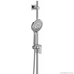 RIOBEL 2020C-WS 4-Function Handheld Shower - 36\" Adjustable Slide Bar & 1.8 GPM Chrome Finish