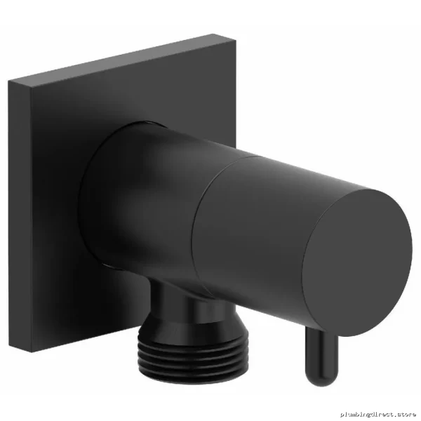 RIOBEL Handshower Outlet with Quick-Release Shutoff Valve - Black 760BK