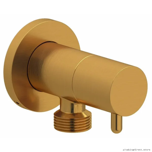 RioBel Handshower Outlet Featuring Shutoff Valve - Brushed Gold Finish 790BG
