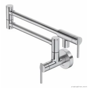 Stainless Steel Lateral Pot Filler - Heavy Duty Kitchen Faucet (LT900SS) RioBel