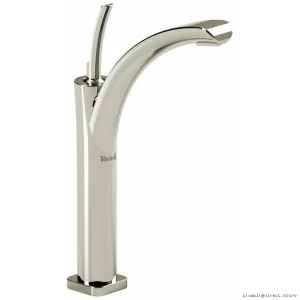 RIOBEL SL01PN Joystick Handle Single Hole Vessel Sink Faucet - 1.0 GPM Polished Nickel
