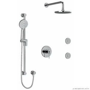 Precision Thermostatic Shower Valve - RIOBEL KIT3545CSTMC Chrome Modern Kit