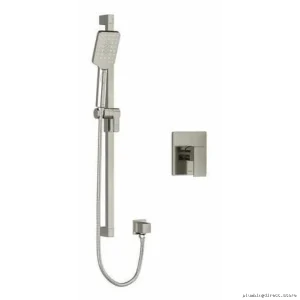 Riobel Brushed Nickel Kubik Shower Faucet PEX Expansion Balance Pressure US54BN-EX