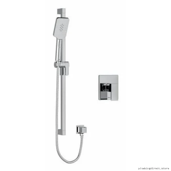Riobel Chrome Kubik Shower Faucet - Pressure Balance, PEX Expansion Connection US54C-EX