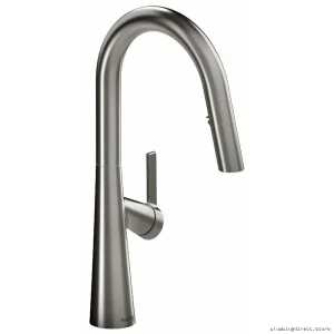 Stainless Steel Pull Down Kitchen Faucet with Sprayer - LK101SS by RIOBEL