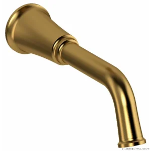 RIOBEL MMSQ80BG Momenti Luxury Brushed Gold Tub Faucet Spout