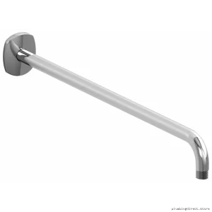 RIOBEL 593C Modern Wall-Mounted Shower Arm with Oval Chrome Escutcheon