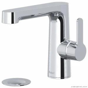 Modern Single Hole Bathroom Faucet with Lever Handle - 1.2 GPM Chrome Finish NBS01SHC by RIOBEL