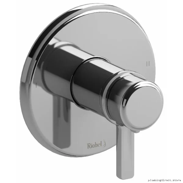 RioBel Momenti Chrome 2-Way Thermostatic Valve Trim for Precise Temperature Control