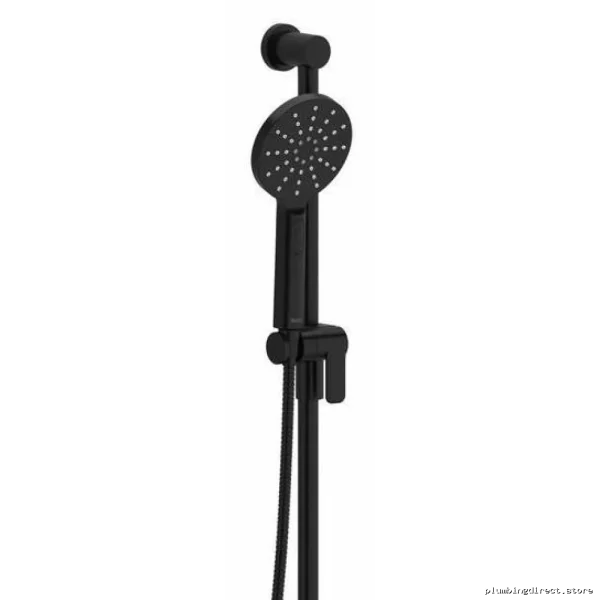 RIOBEL 4-Function Handheld Shower with 31-Inch Slide Bar and 1.8 GPM High Pressure - Black Finish