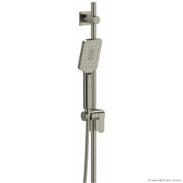 RioBel Multi-Function Handshower with 36-Inch Slide Bar, Brushed Nickel Finish