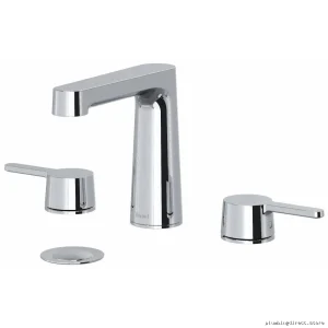RioBel NB08C Chrome Bathroom Faucet - 1.2 GPM Widespread Lever Handle Design