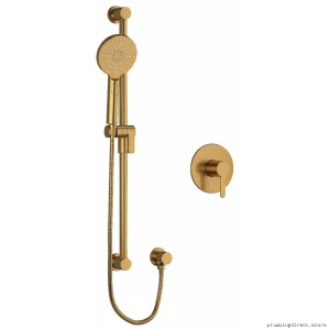 Brushed Gold Pressure Balanced Shower Valve NB54BG by RIOBEL