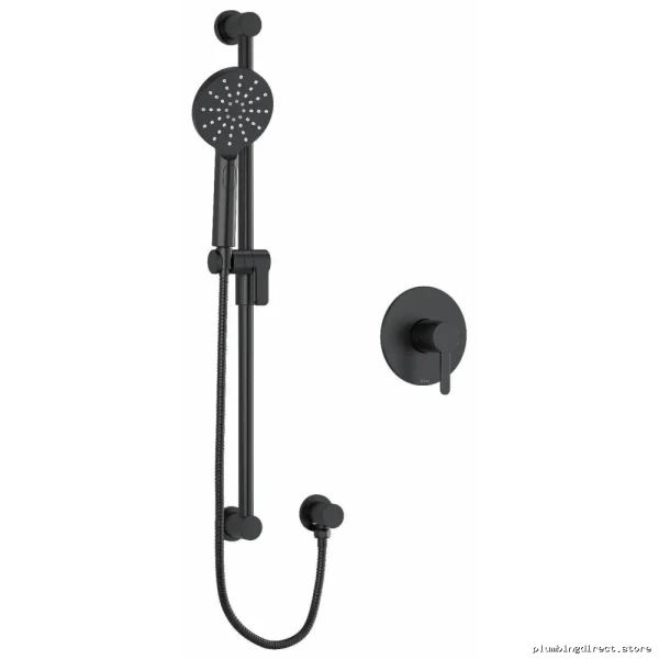 Black Pressure Balance Shower Valve NB54BK by RIOBEL - Nibi Series