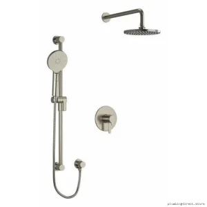 RIOBEL Nibi Premium Brushed Nickel Shower Trim Kit