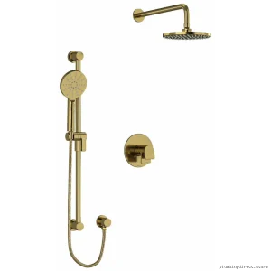 Brushed Gold Modern Shower Trim Kit - RioBel Ode Series