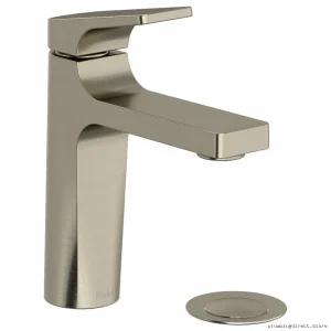 RIOBEL ODS01BN Modern Single-Hole Bathroom Faucet - Lever Handle 1.2 GPM Brushed Nickel