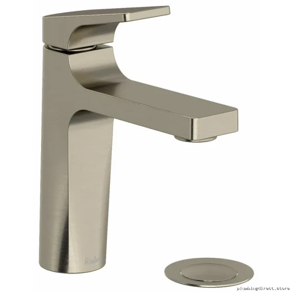 RIOBEL ODS01BN Modern Single-Hole Bathroom Faucet - Lever Handle 1.2 GPM Brushed Nickel