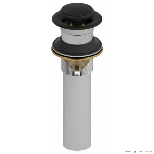 Riobel Pro Overflow-Free Bathroom Sink Drain | Quick-Install Push Drain