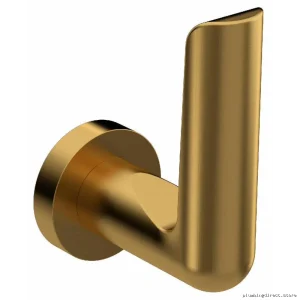 Towel Hook Parabola Design Brushed Gold Finish RIOBEL