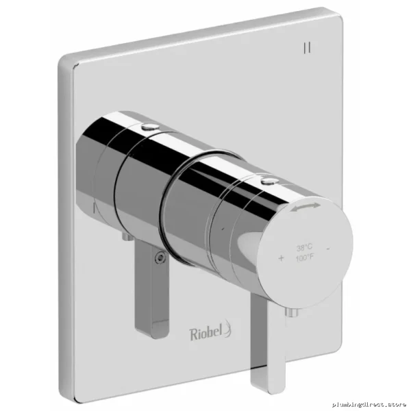 Thermostat Shower Trims by RIOBEL – Paradox Model TPXtq4c with Five Functions & Modern Chrome Design