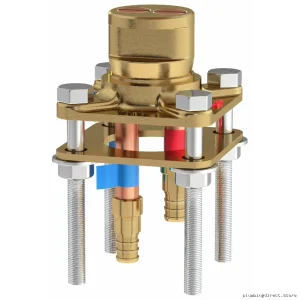 Floor-Mount Tub Filler Rough-In Valve - PEX-Compatible RIOBEL
