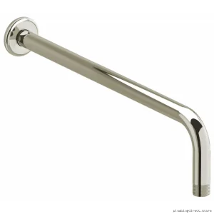 Polished Nickel Round Escutcheon Wall Mount Shower Arm - 16 Inch Model RIOBEL 554PN