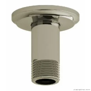Polished Nickel Ceiling Mount Shower Arm 3-Piece Set with Round Escutcheon RIOBEL