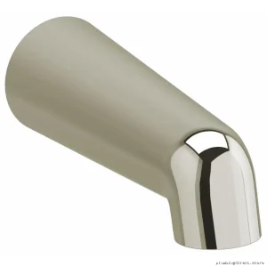 RIOBEL 870PN Contemporary Polished Nickel Tub Spout for Luxury Bathrooms