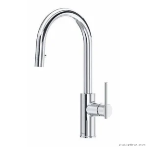 Premium RIOBEL Chrome Kitchen Faucet with Pull-Down Spray