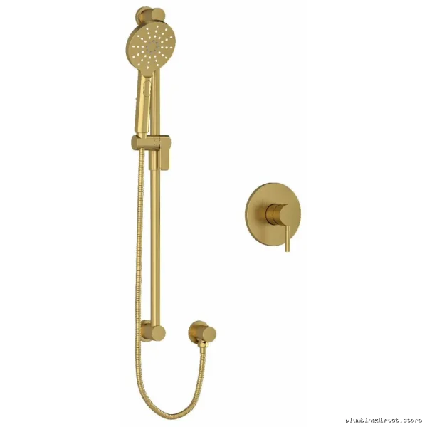 Luxury Brushed Gold Shower Faucet by RIOBEL - Pressure-Balanced RUTM54BG-EX