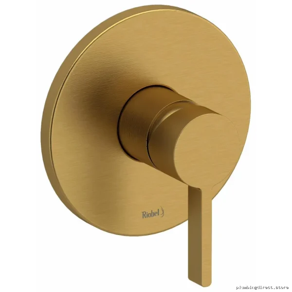 Pressure Balanced Valve Trim Brushed Gold Finish - RIOBEL TPXTM51BG